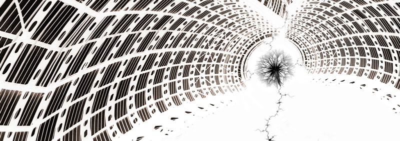 Ein Blitz in der nacht