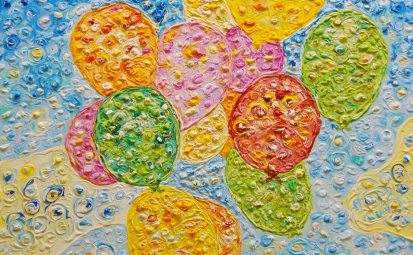 Malerei mit Luftballons