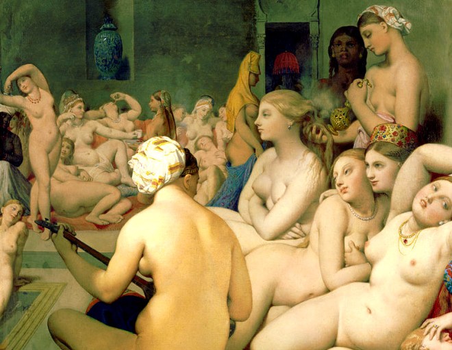 Nackte Frauen in einem Raum