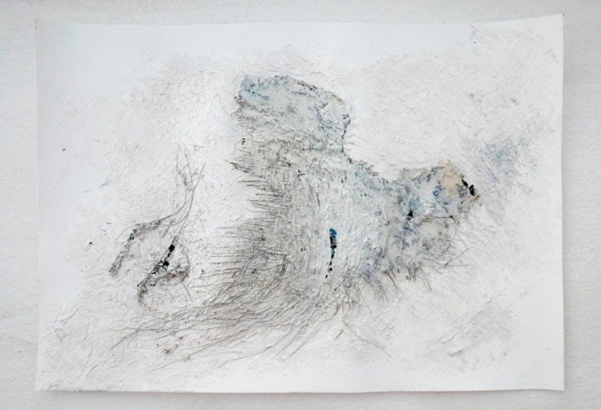 Gemälde mit viel Weiss