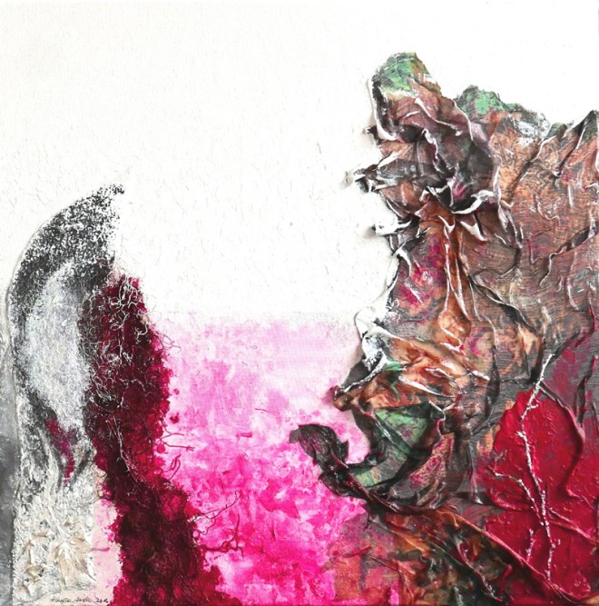 Gemälde mit viel Rot