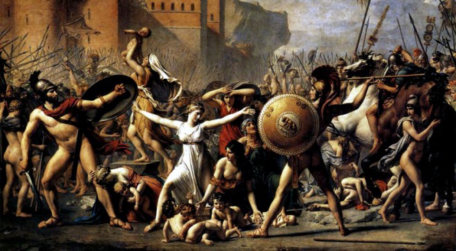 die Schlacht vor der Hütte