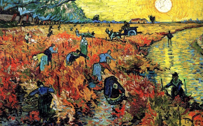 Frauen arbeiten in einem Weinberg