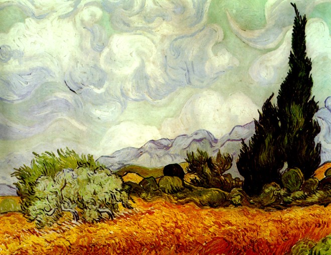 himmel über einer Landschaft